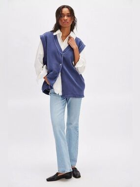 Free people Bobby vest in blue